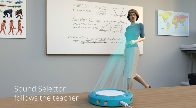 Une attention complète : le Sound Selector suit l'enseignant ...